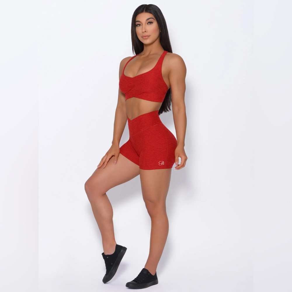 Bombshell Sportswear Red Athletic Shorts